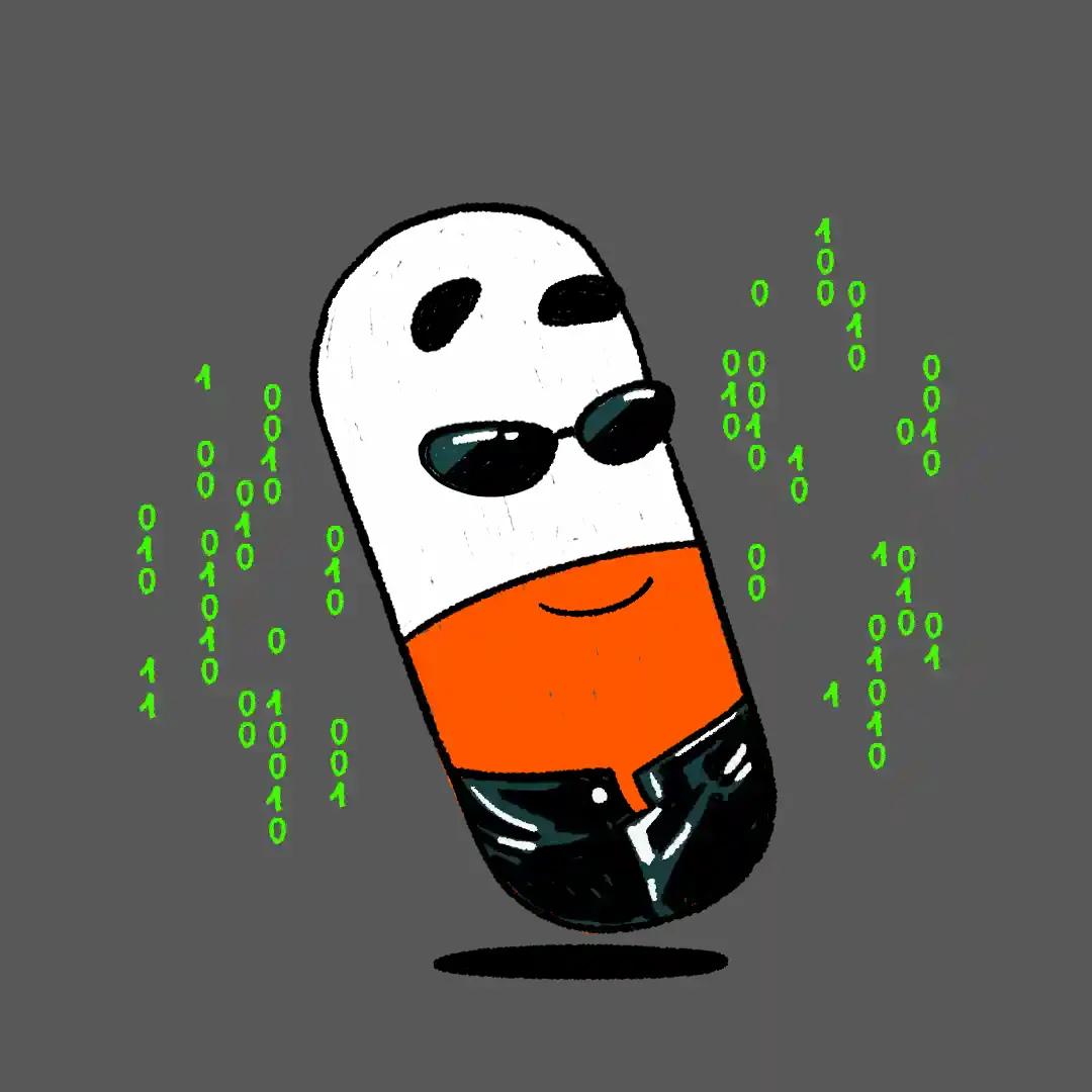 An example of Orange Pill artwork