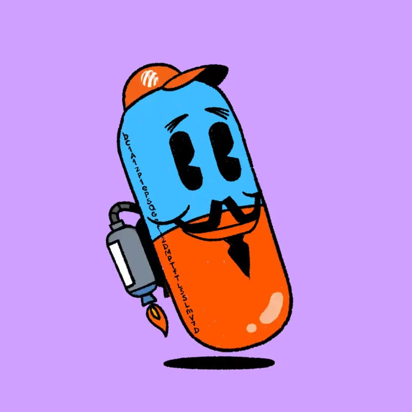 An example of Orange Pill artwork